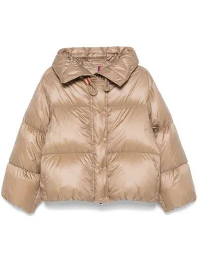 Shop Moncler Coats Brown