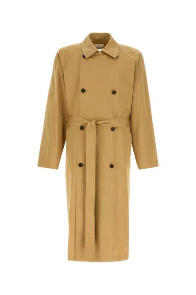 The Row Cotton Trench Coat Kold In Beige O Tan