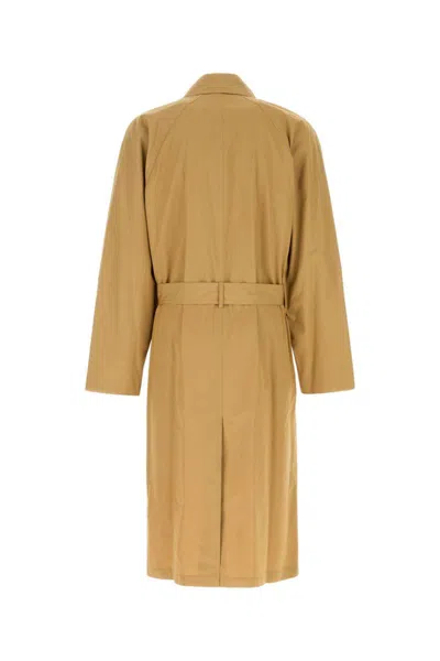The Row Cotton Trench Coat Kold In Beige O Tan