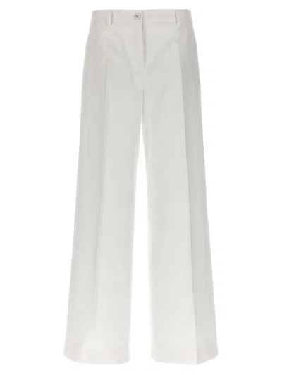 Shop Dolce & Gabbana Flare Pants In White