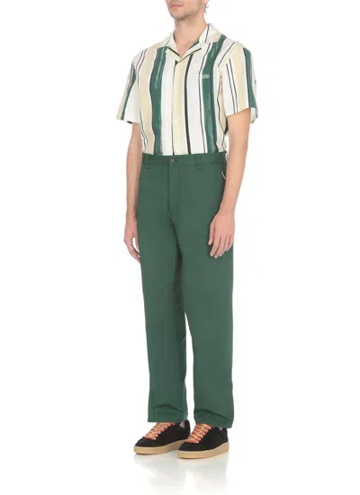 Shop Lanvin Trousers Green