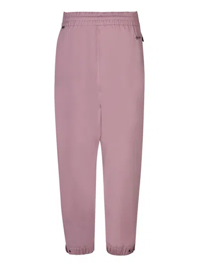 Moncler Elasticated-waist Tapered Track Pants In Pink