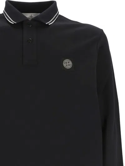 Shop Stone Island Polo Shirt Clothing In Blue