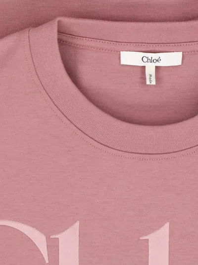 Shop Chloé Chloè T-shirts And Polos In Pink