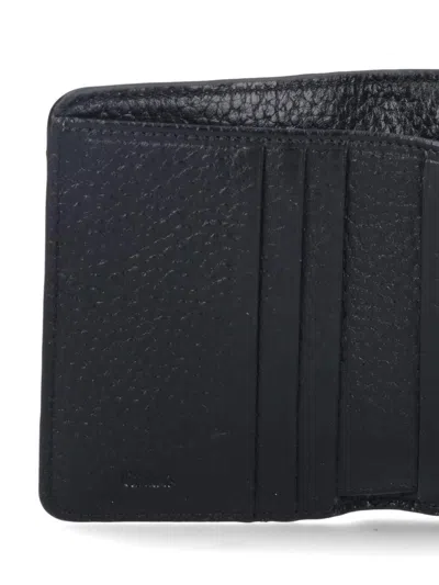 Chloé Logo Embossed Cardholder Wallets In Black