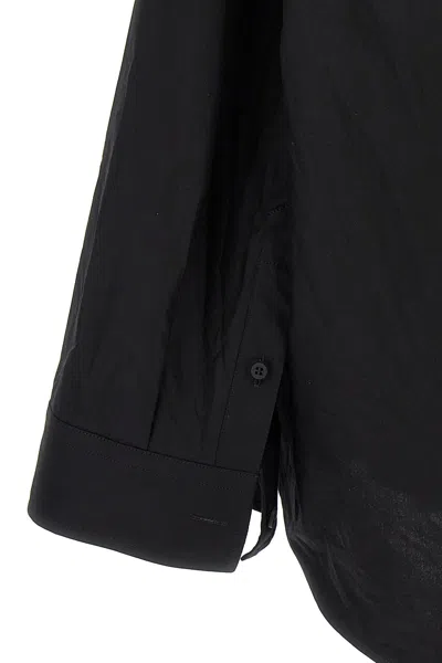 Balenciaga Suspended Cotton Poplin Dress In Black