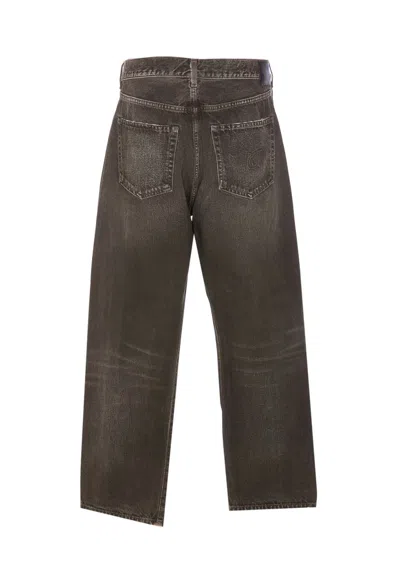 R13 Mud Grey Jeans In Grey