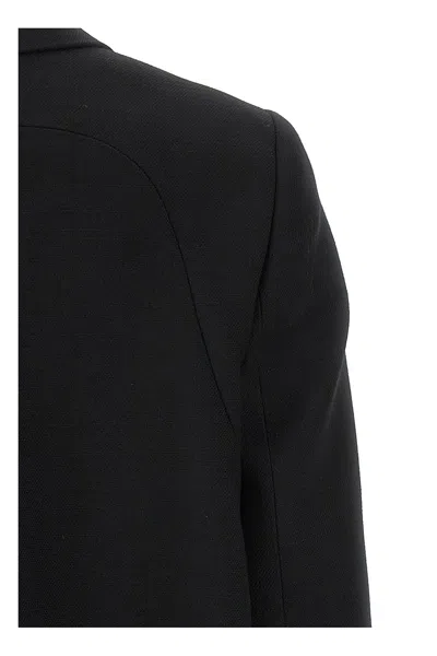 Fendi Black Wool Blend Blazer In Black