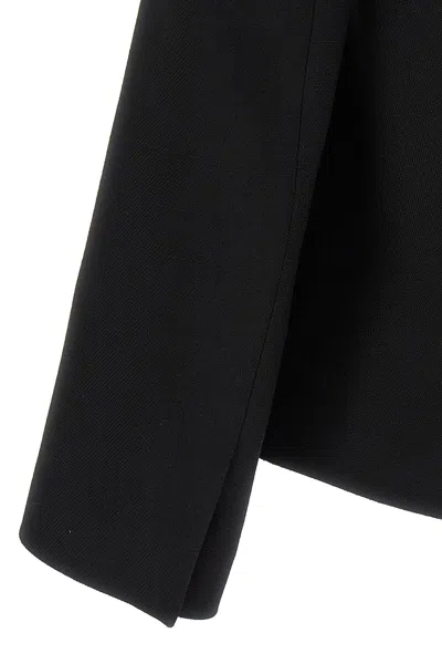 Fendi Black Wool Blend Blazer In Black