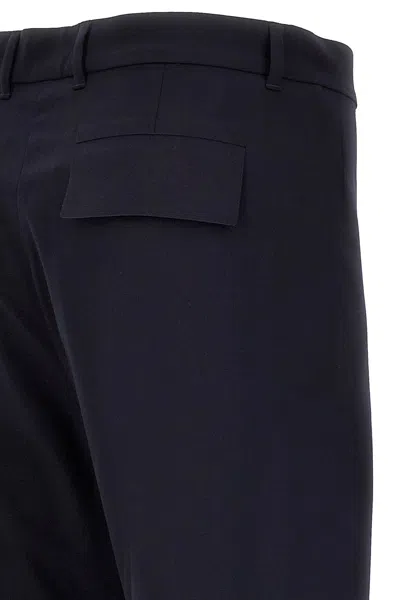 Givenchy Streamlined Wool Blend Trousers In Blue