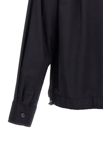 Givenchy Blue Logo Plaque Shirt In Blue