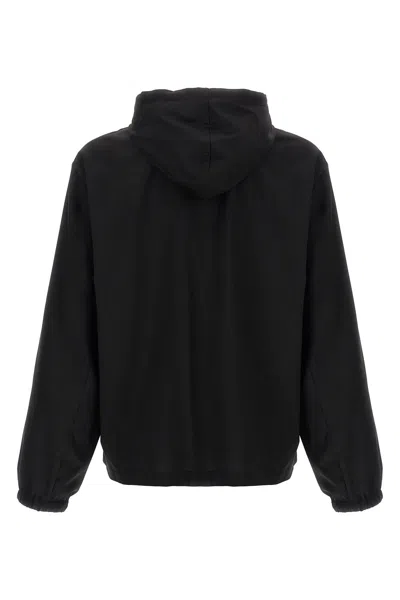 Givenchy Wool Hoodie Sweatshirt Black In Black