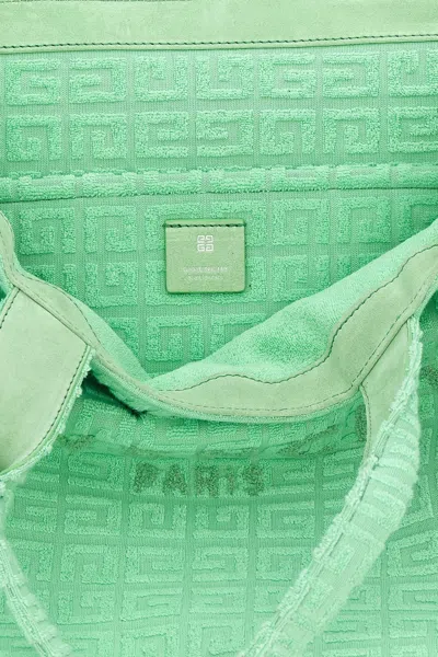 Givenchy Women Plage Capsule 'g-tote' Midi Shopping Bag In Green