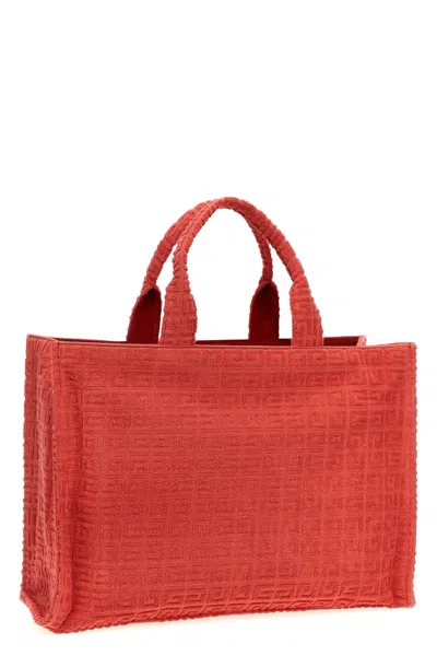 Givenchy Women Plage Medium Capsule 'g-tote' Shopping Bag In Red