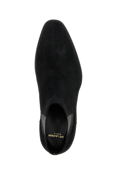 Saint Laurent Wyatt 30 Otterproof Chelsea Boot In Black