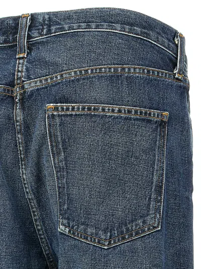 Agolde Blue Washed Jeans In Regenerated Denim