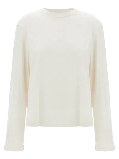 Agolde Runa Long Sleeved T-shirt In White
