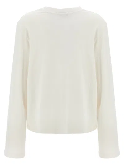 Agolde Runa Long Sleeved T-shirt In White