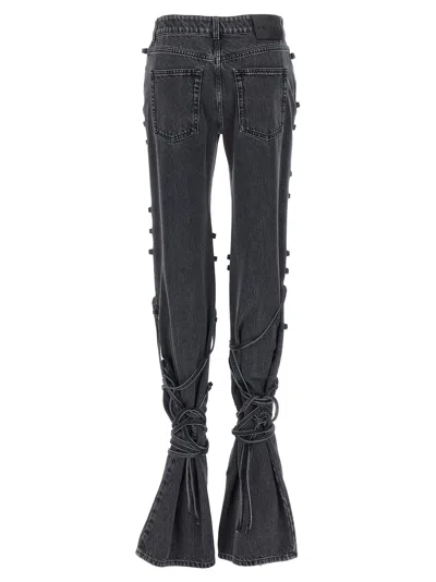 Alexander Mcqueen Mcqueen Wrapped Asymmetric Waist Jeans