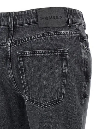 Alexander Mcqueen Mcqueen Wrapped Asymmetric Waist Jeans