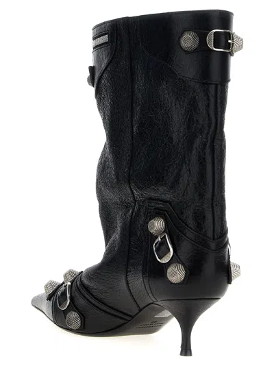 Shop Balenciaga 'cagole Wide' Ankle Boots