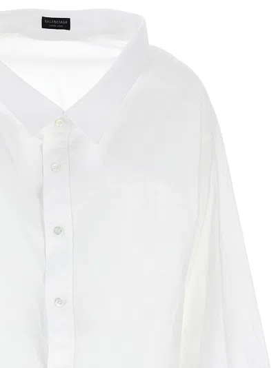 Shop Balenciaga Off Shoulder Shirt