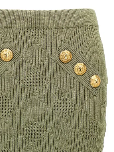Balmain Skirt In Green