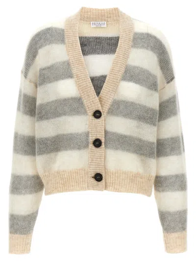 Brunello Cucinelli Striped Button