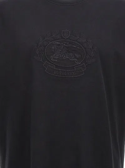 Burberry Tempah Embroidered Logo Cotton T-shirt