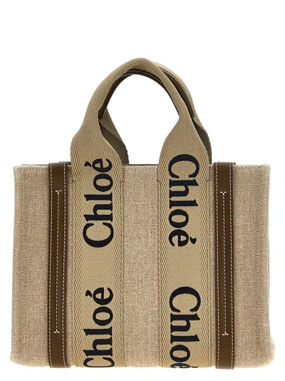 Shop Chloé Small 'woody' Shopping Bag