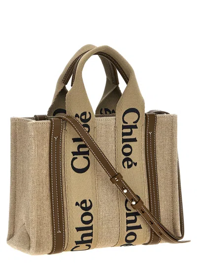 Shop Chloé Small 'woody' Shopping Bag