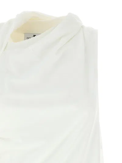 Courrèges White Asymmetries Off The Shoulder T-shirt