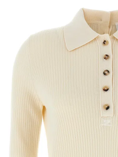Courrèges Natural Multi-buttons Sweater
