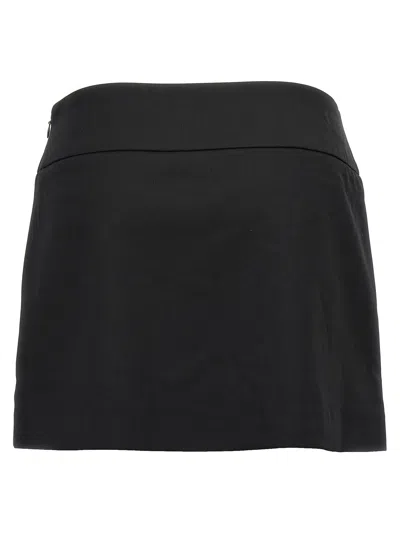 Diesel Black Stretch Twill O-dixy Miniskirt
