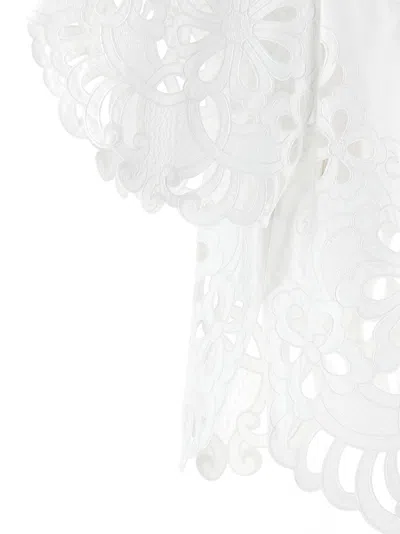 Dolce & Gabbana Cut-out Embroidery Shirt With Scalloped Hem