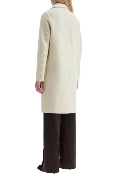 Shop Harris Wharf London Single Breasted Wool Coat In Boiled