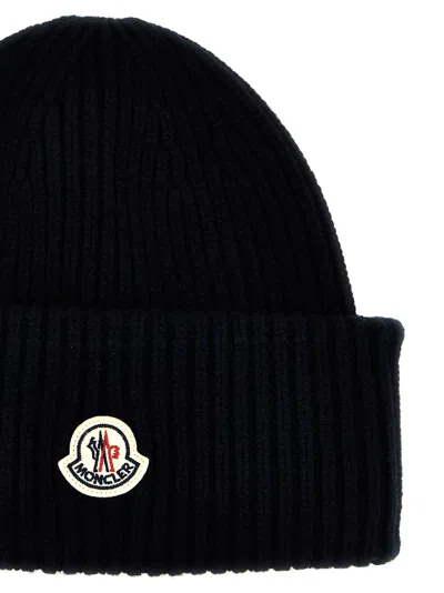 Shop Moncler Logo Patch Beanie