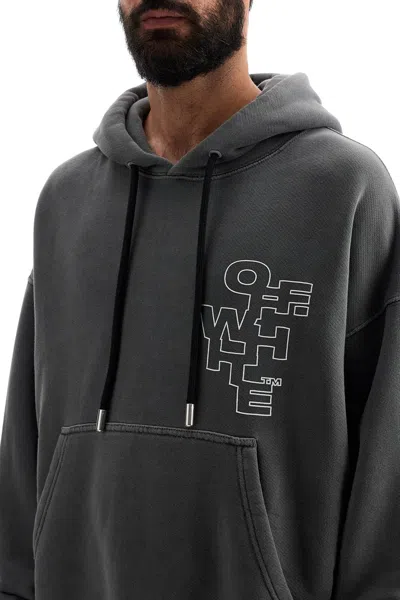 Shop Off-white Off White Outline Arrow Hoodie