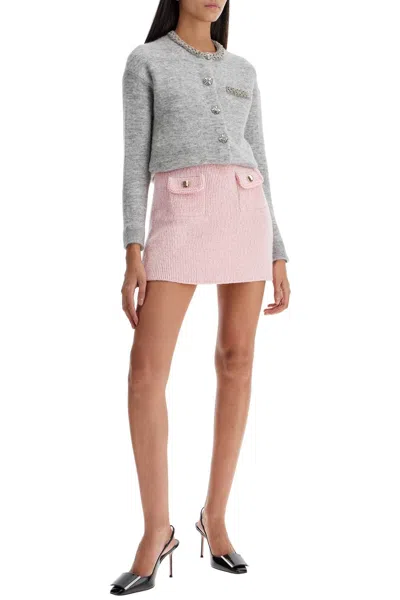 Shop Self-portrait Self Portrait Knitted Mini Skirt