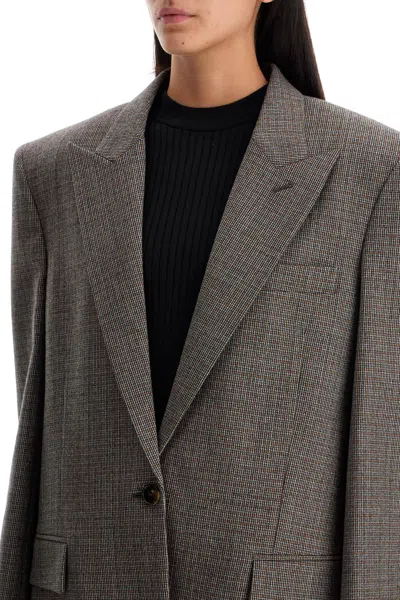 Stella Mccartney Houndstooth Single Breasted Bl