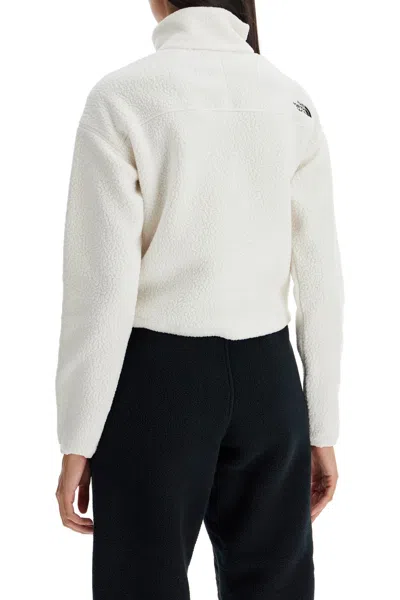 Shop The North Face Sherpa Fleece Cropped Sweatshirt In