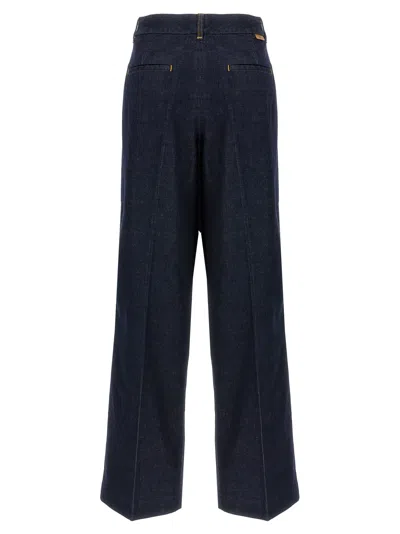 Zimmermann Illustration Pleated Wide Leg Jeans