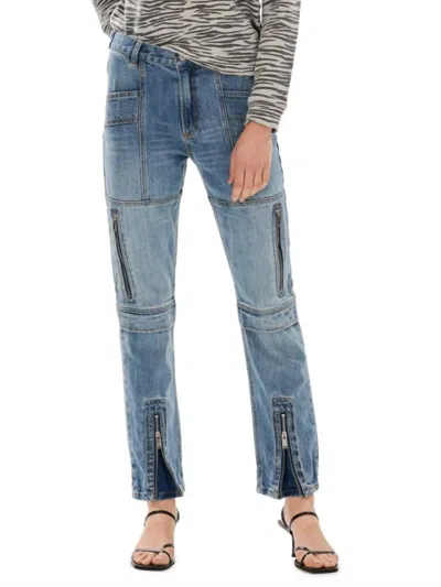 Blue Revival Piper Utility Denim Pants In Blue In Blue