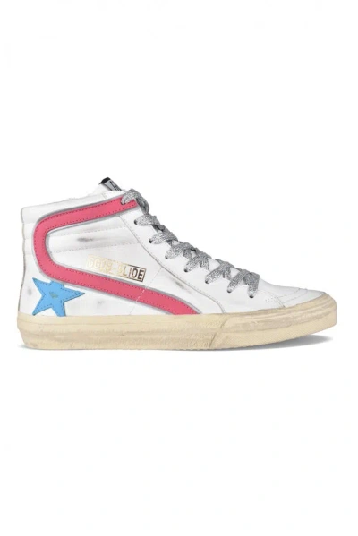 Golden Goose Slide High-top Sneakers In White
