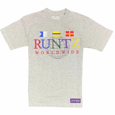 Runtz Men's Around The World T Shirt In Grey