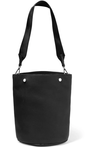 Shop Marni Textured-leather Bucket Bag