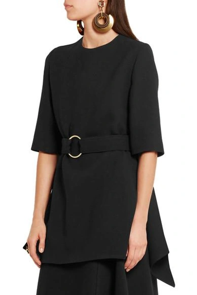 Shop Marni Belted Wool Tunic