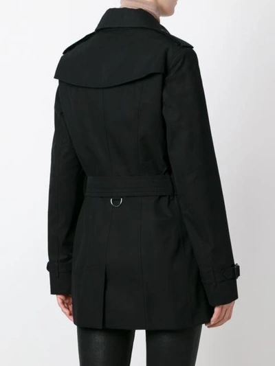 Shop Burberry The Sandringham- Short Trench Coat In Black