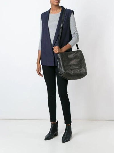 Shop Marsèll Studded Shoulder Bag In Black