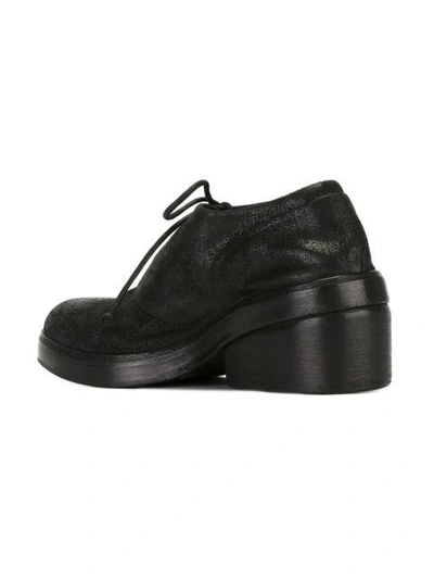 Shop Marsèll Chunky Heel Lace-up Shoes - Black